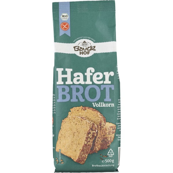 Mix pentru paine din ovaz integral fara gluten 500g BauckHof