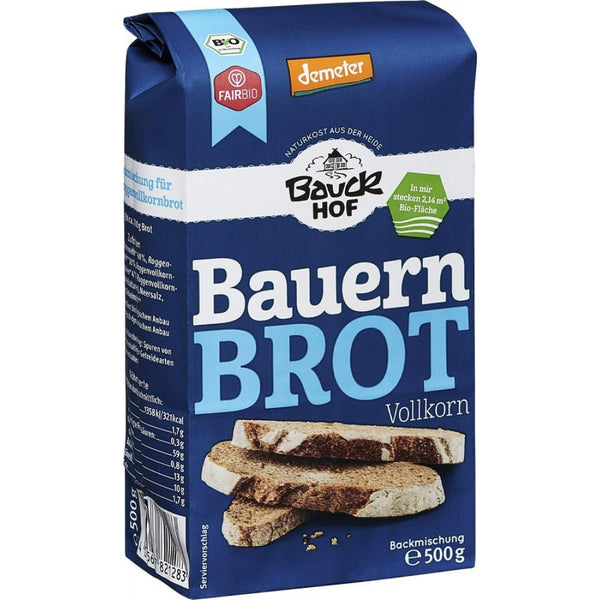  Mix pentru paine taraneasca integrala bio, 500g, bauckhof