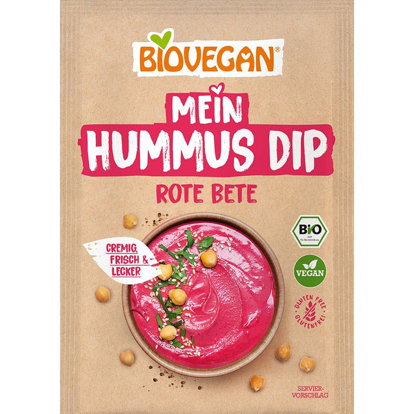  Mix pentru sos humus dip cu sfecla rosie fara gluten bio, 55g, Biovegan
