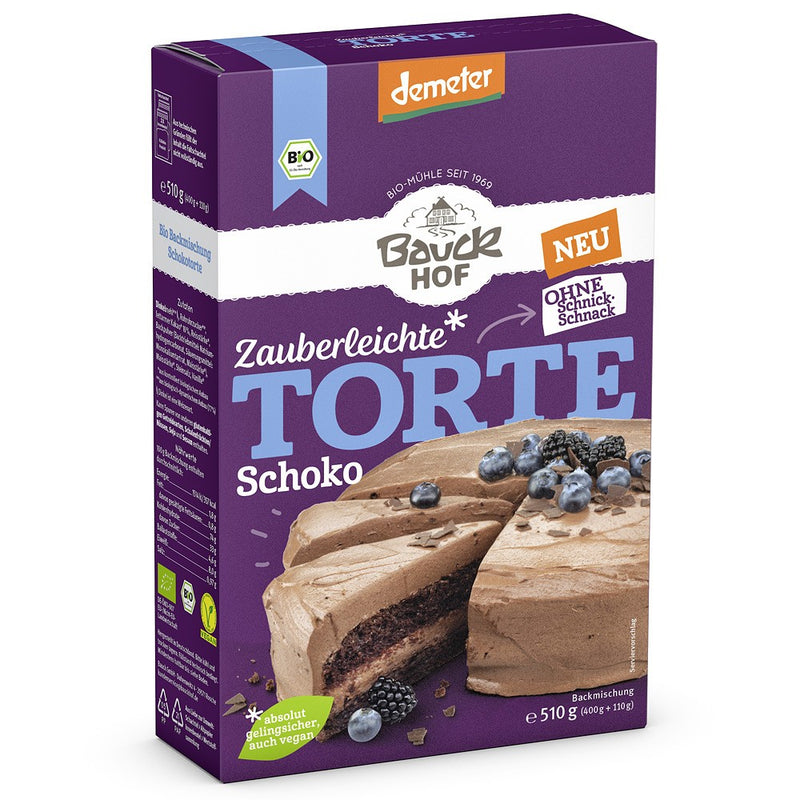 Mix pentru tort cu ciocolata demeter bio, bauckhof 1