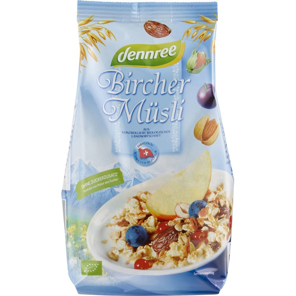 Musli bircher, bio, 500g, dennree