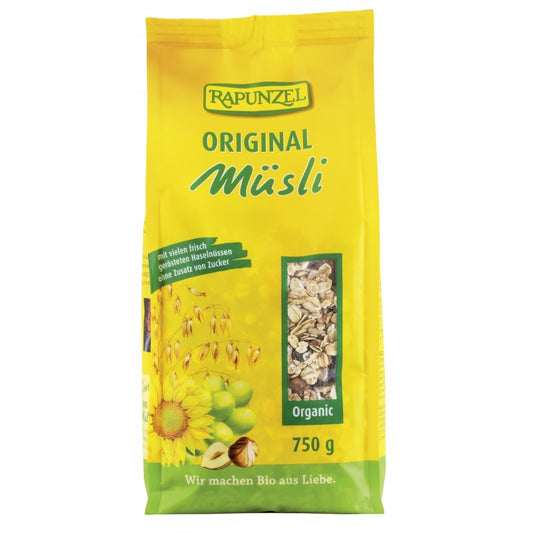 Musli bio original fara zahar adaugat 750g Rapunzel