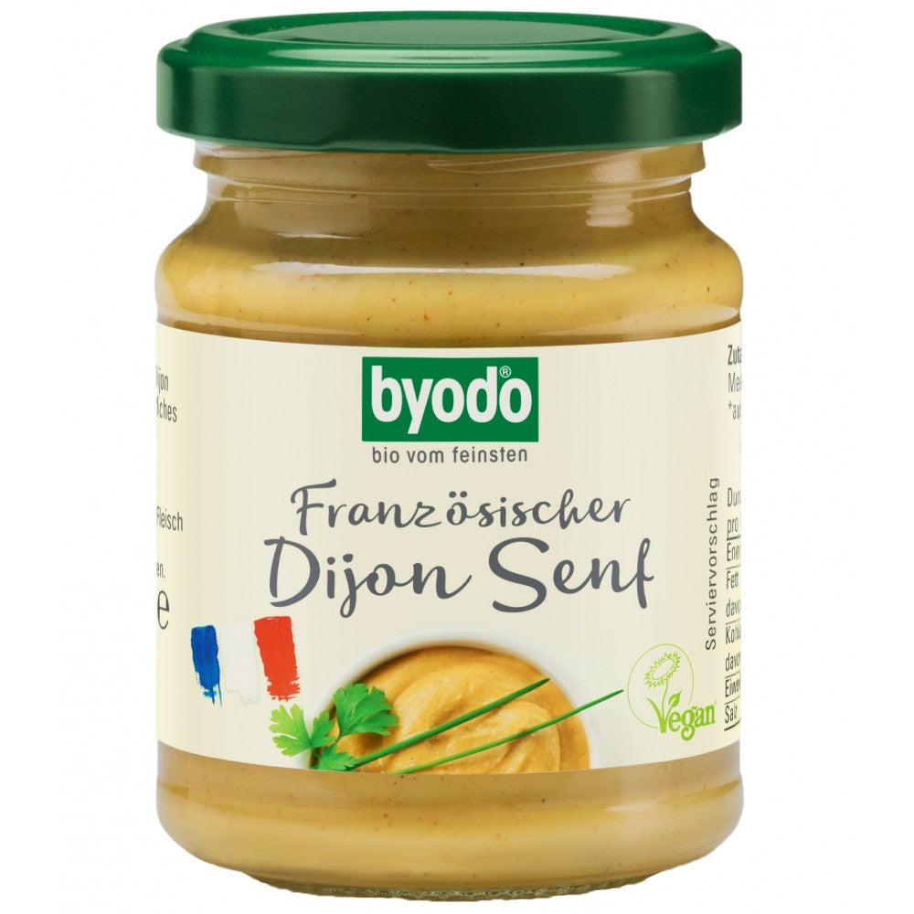 Mustar bio Dijon 125ml Byodo