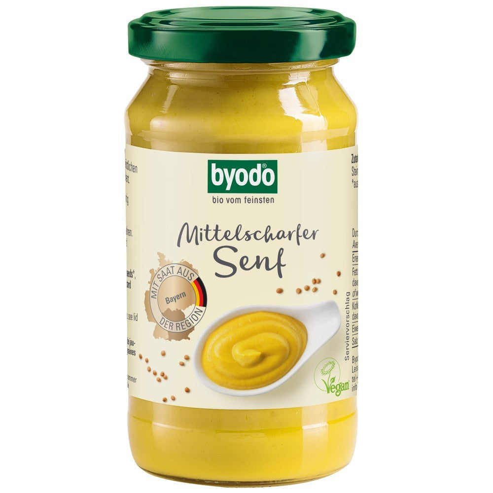 Mustar usor picant ecologic 200ml Byodo