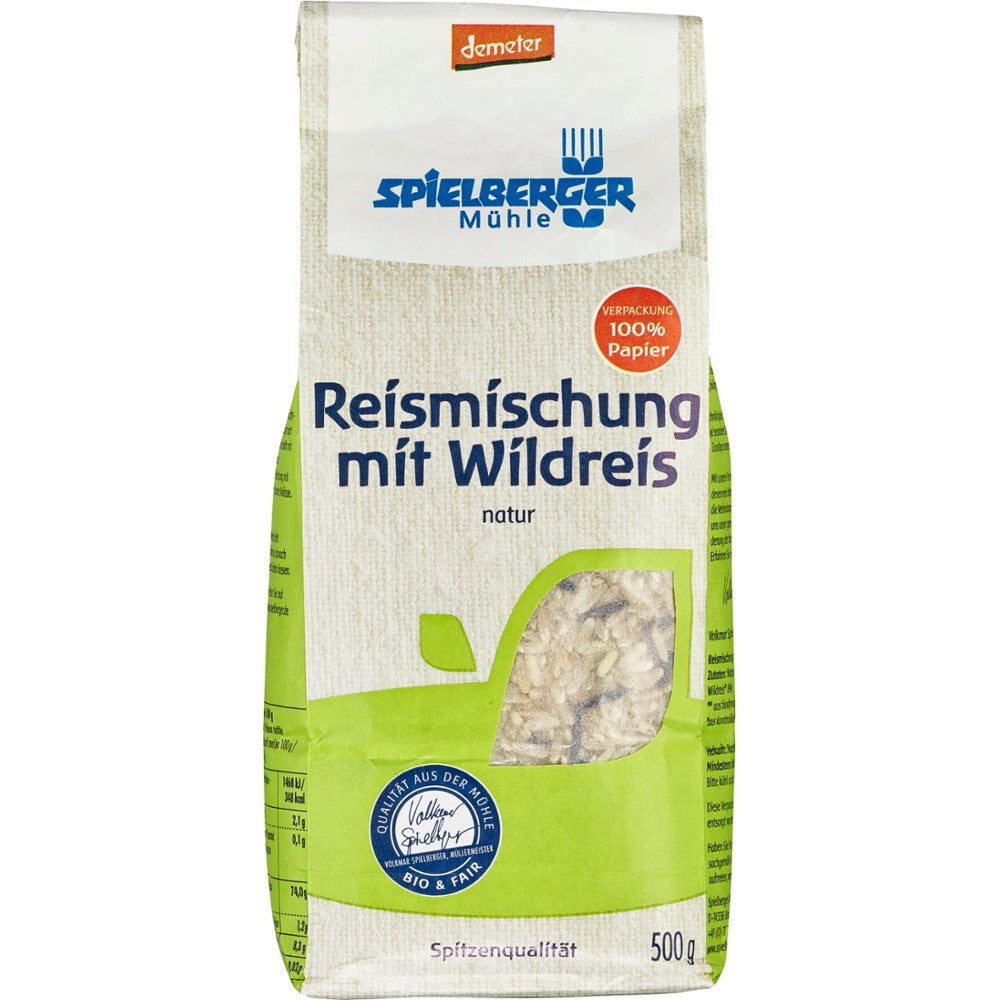Pachet orez amestec salbatic Demeter Spielberger 500g, 100% hârtie.