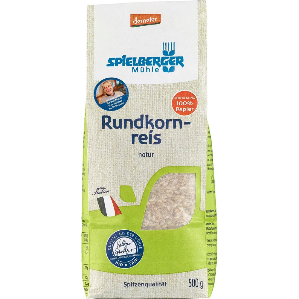 Orez integral cu bob rotund Demeter 500g Spielberger