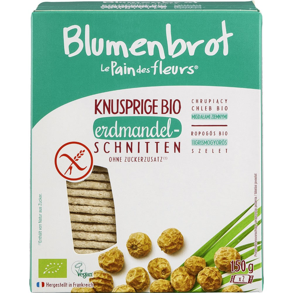 Paine crocanta cu nuci tigru fara gluten 150g Blumenbrot