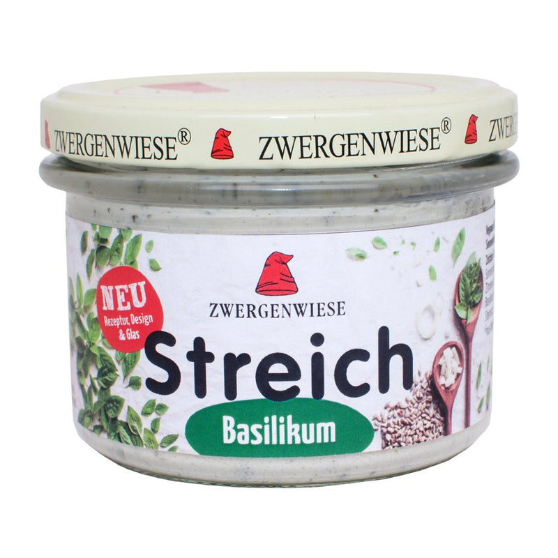 Pate vegetal cu busuioc, fara gluten, bio, 180g, zwergenwiese 1