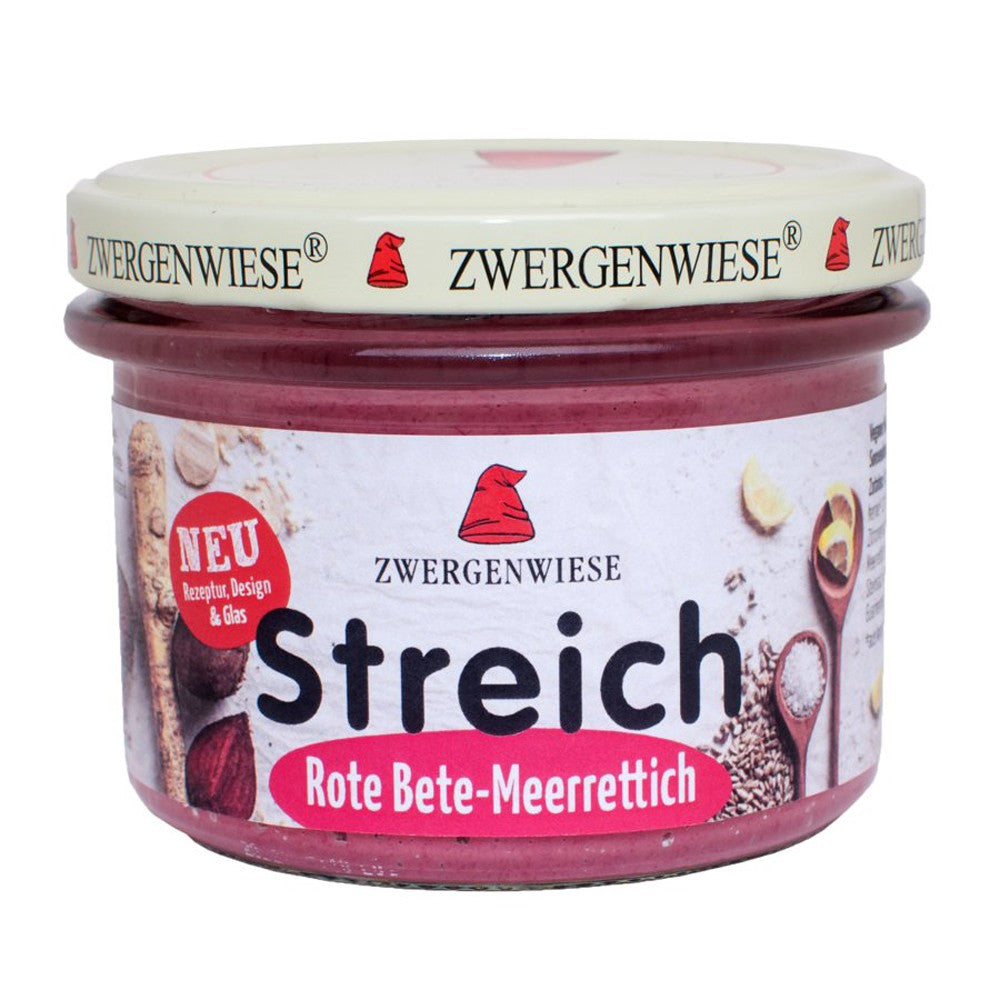 Pate vegetal cu sfecla rosie si hrean fara gluten 180g Zwergenwiese