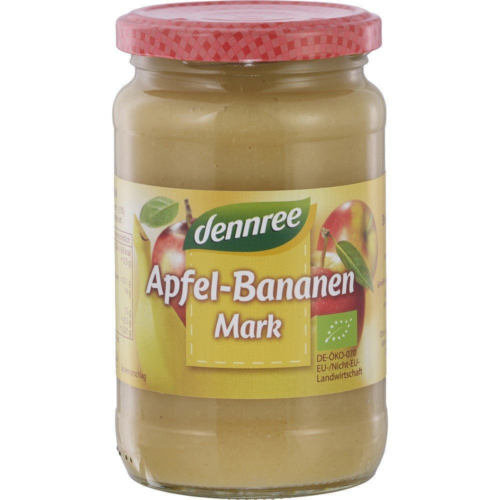 Piure de mere cu banane BIO 360g Dennree