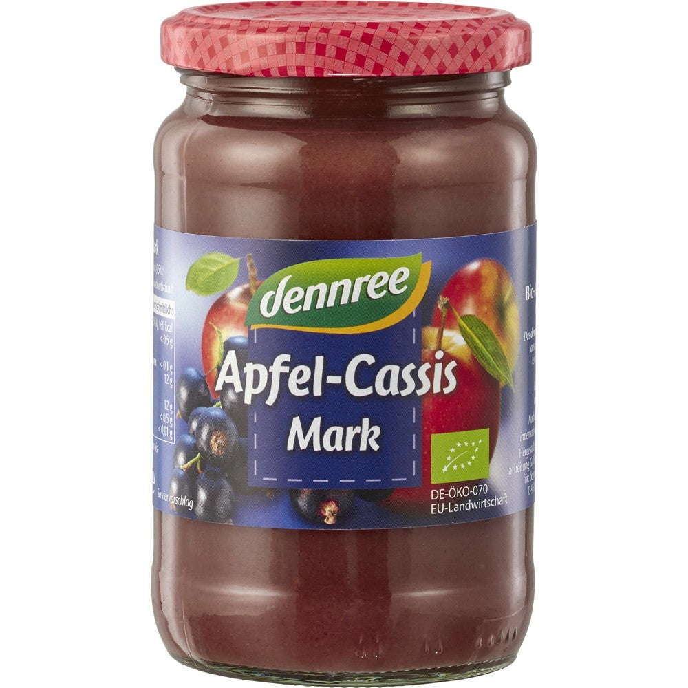 Piure de mere si coacaze bio 360g Dennree