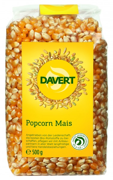 Porumb pentru popcorn, bio, 500g, Davert                                                                1
