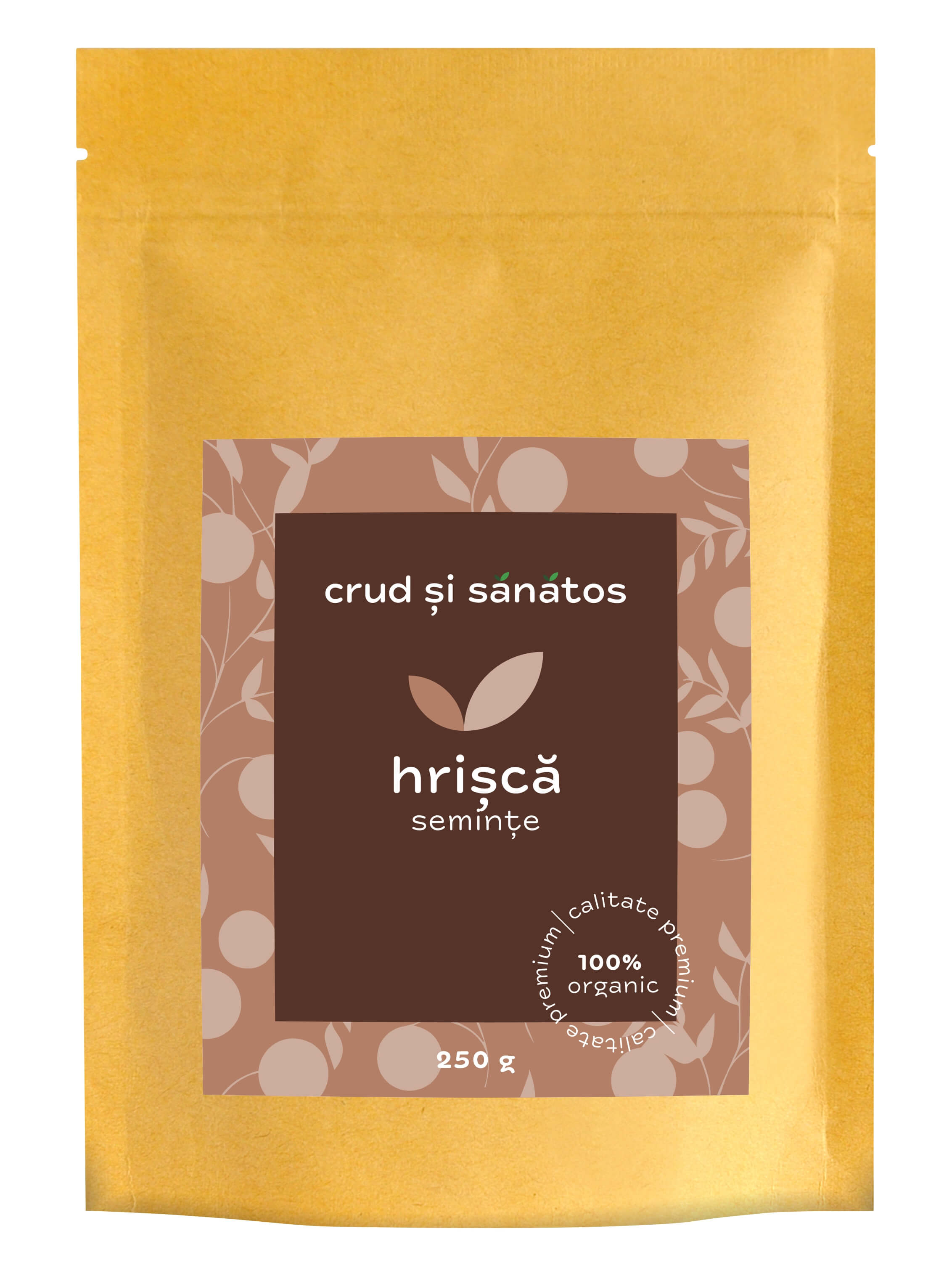 Hrisca cruda, bio, 250g, crud si sanatos