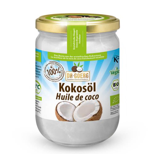  Ulei de cocos premium bio, presat la rece, 500ml, dr. goerg
