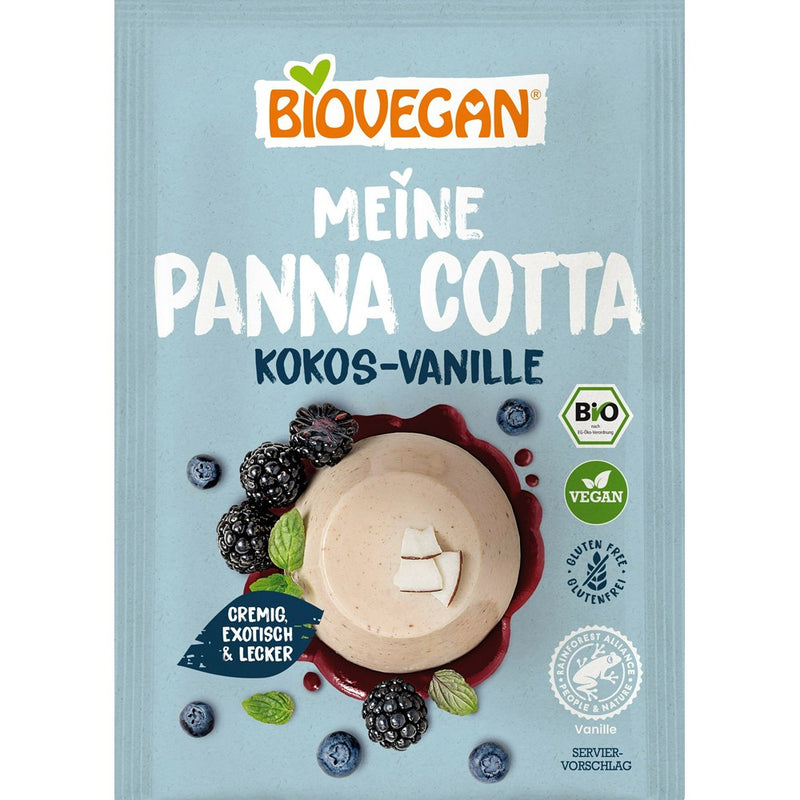 Pudra panna cotta cu cocos si vanilie fara gluten bio , 46g, Biovegan 1