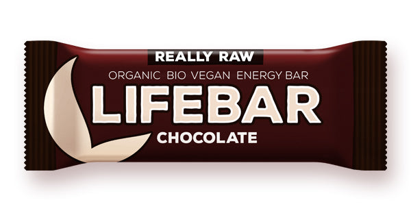 Baton cu ciocolata raw, eco, 47g, Lifebar 1