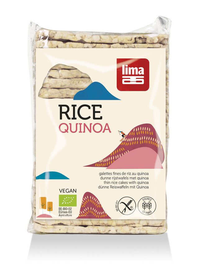 Rondele de orez expandat cu quinoa, eco, 130g,  Lima                                                    1
