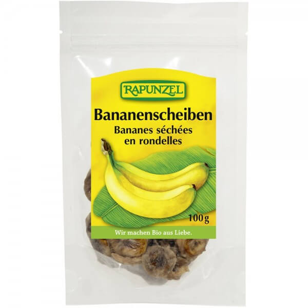  Rondele de banane bio, 100g, rapunzel