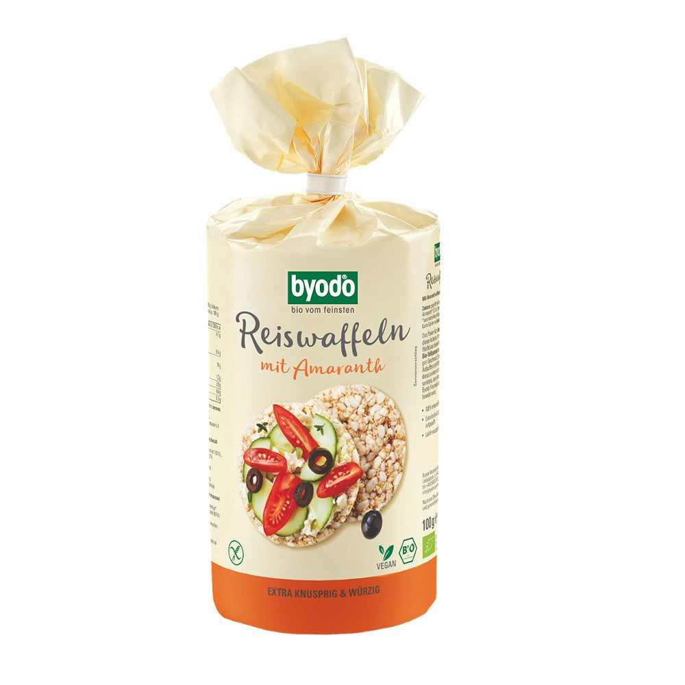 Rondele din orez si amarant fara gluten 100g Byodo