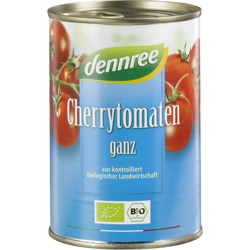 Rosii cherry intregi la conserva 400g Dennree