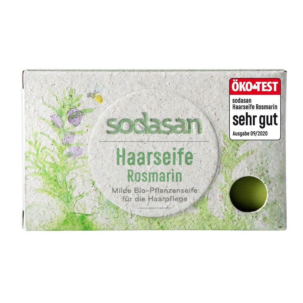 Sampon solid cu rozmarin, bio, 100g, sodasan