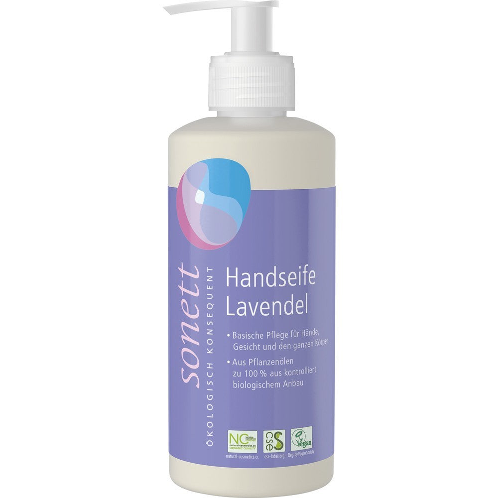 Sapun lichid cu lavanda bio pentru maini si corp 300ml Sonett