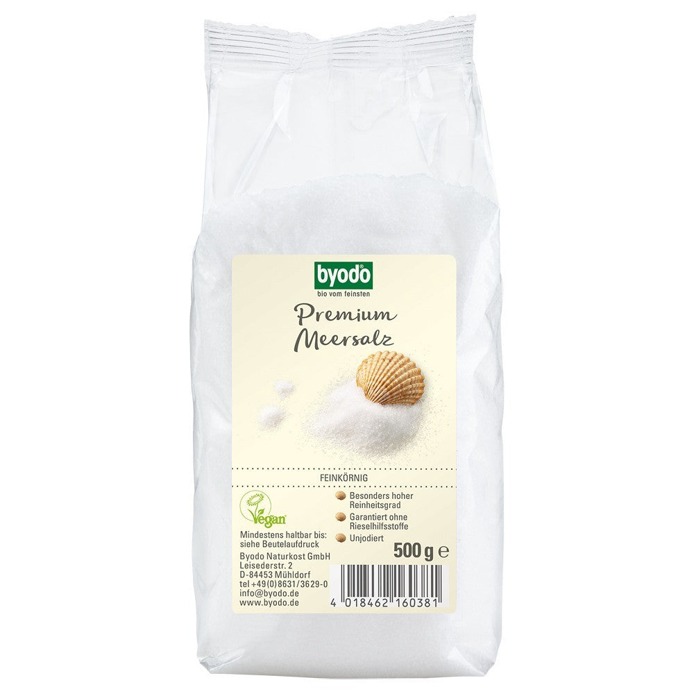 Sare de mare fina neiodata 500g Byodo