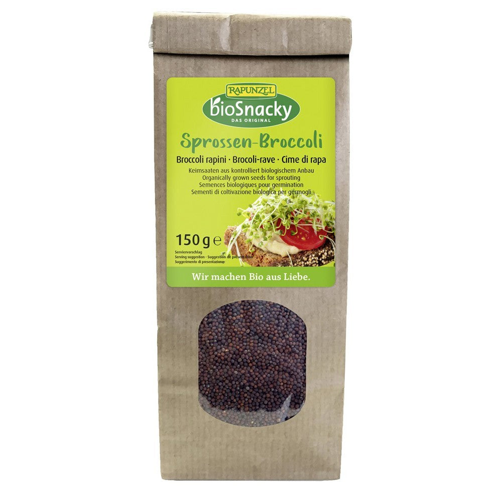 Seminte de broccoli eco pentru germinat 150g BioSnacky Rapunzel