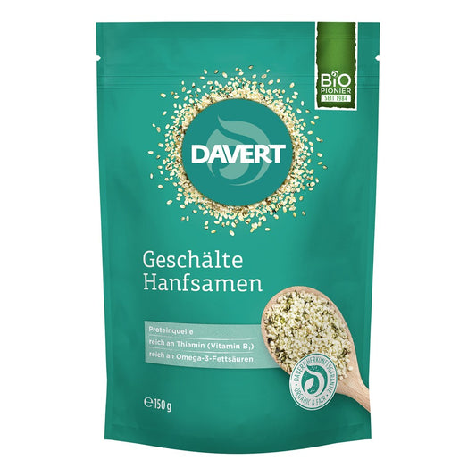 Seminte de canepa bio decorticate 150g Davert
