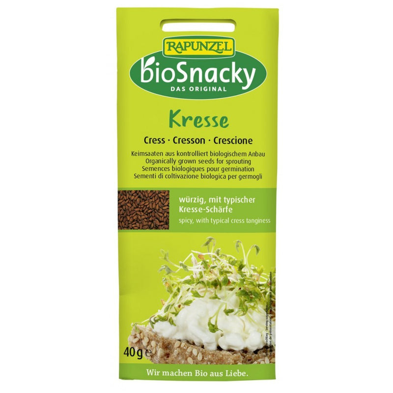 Seminte de creson bio pentru germinat, 40g, biosnacky rapunzel 1