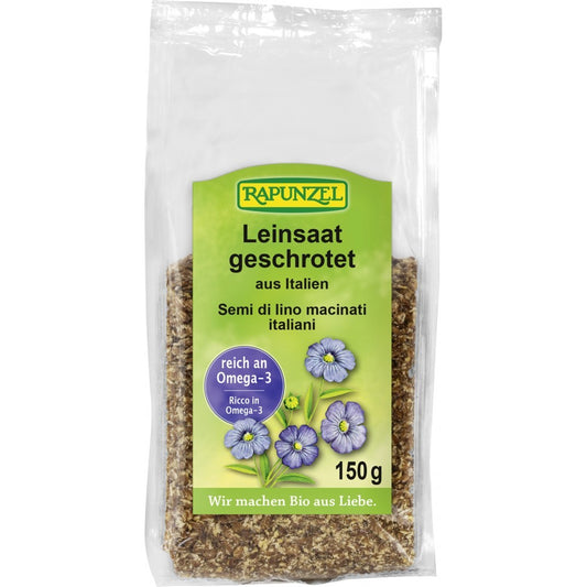 Seminte de in zdrobite organice 150g Rapunzel