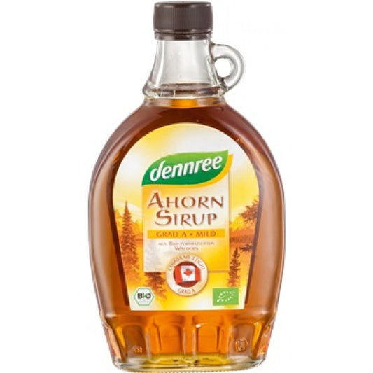 Sirop de artar grad A cu gust fin bio Dennree, 375ml