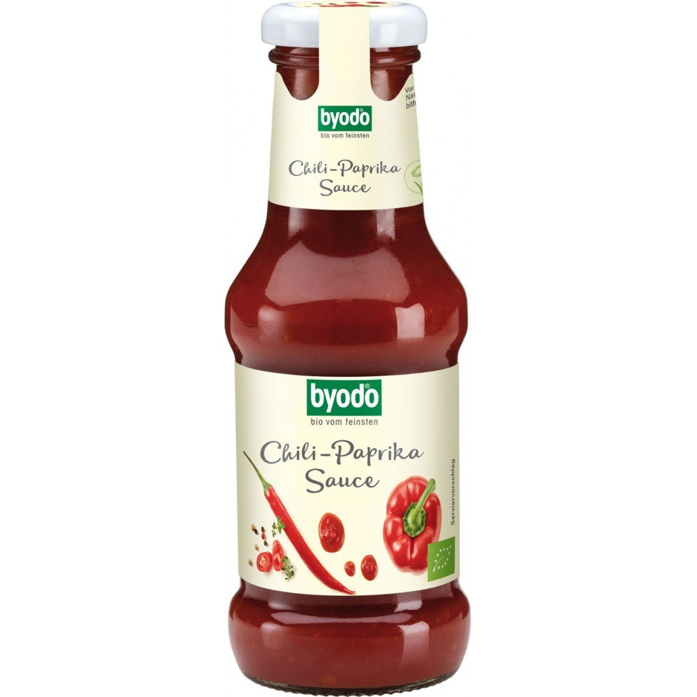 Sos de ardei cu ardei iute fara gluten 250g Byodo