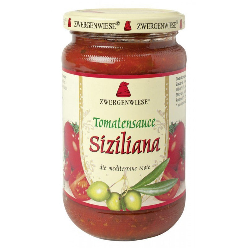 Sos bio de tomate siziliana, 340ml, zwergenwiese 1