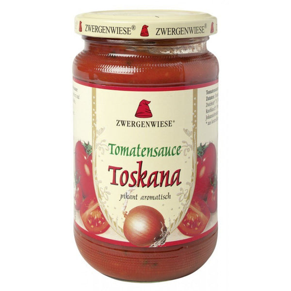  Sos bio de tomate toskana picant , 340ml, zwergenwiese
