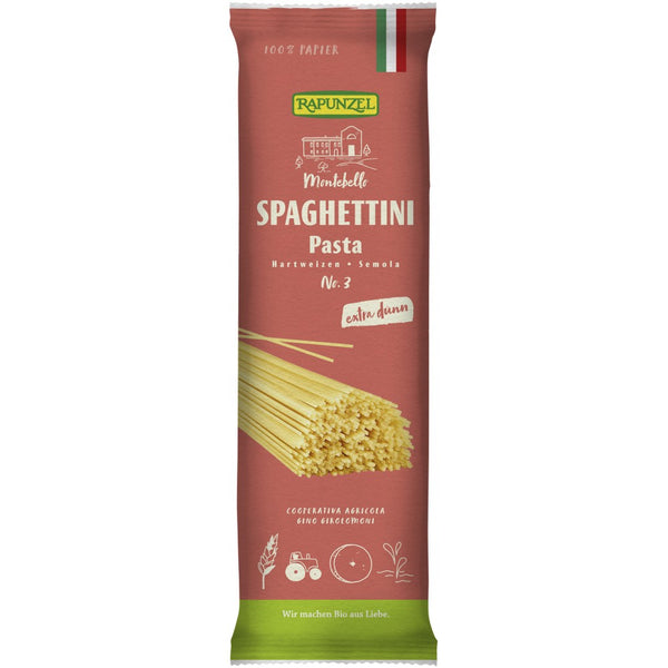  Spaghetti semola bio extra subtiri, 500g, rapunzel