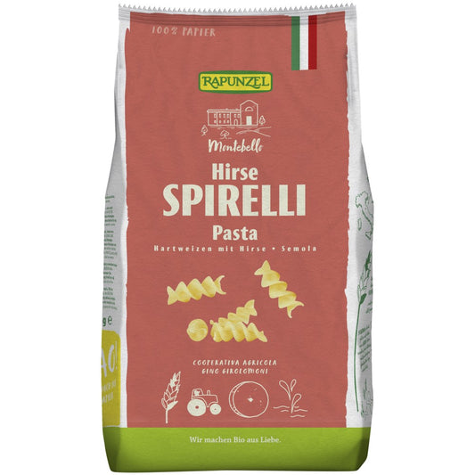 Spirelli semola cu mei bio 500g Rapunzel