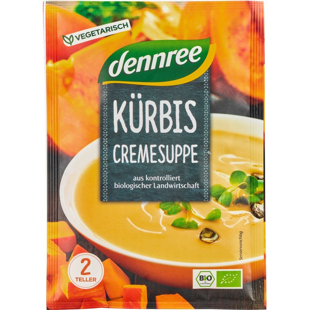 Supa crema de dovleac bio la plic 40g Dennree
