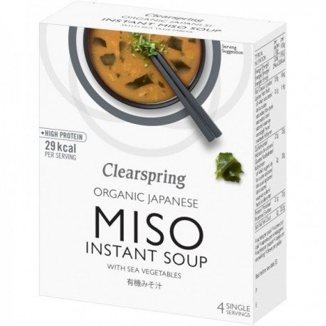 Supa instant miso cu alge, ecologica, 40g, clearspring 1