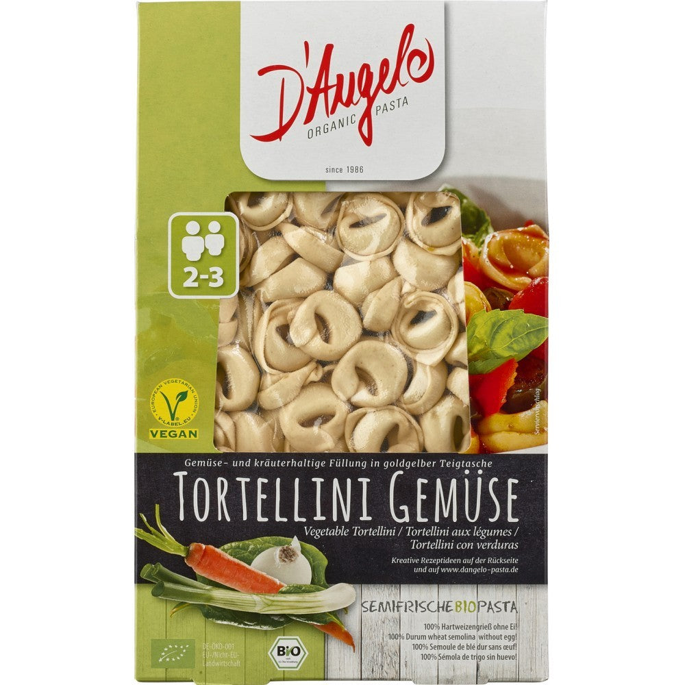 Tortellini cu umplutura de legume 250g DAngelo