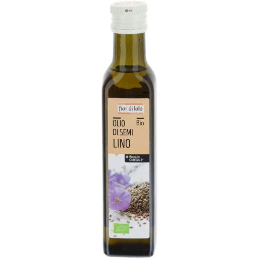 Ulei bio din seminte de in, 250ml, fior di loto