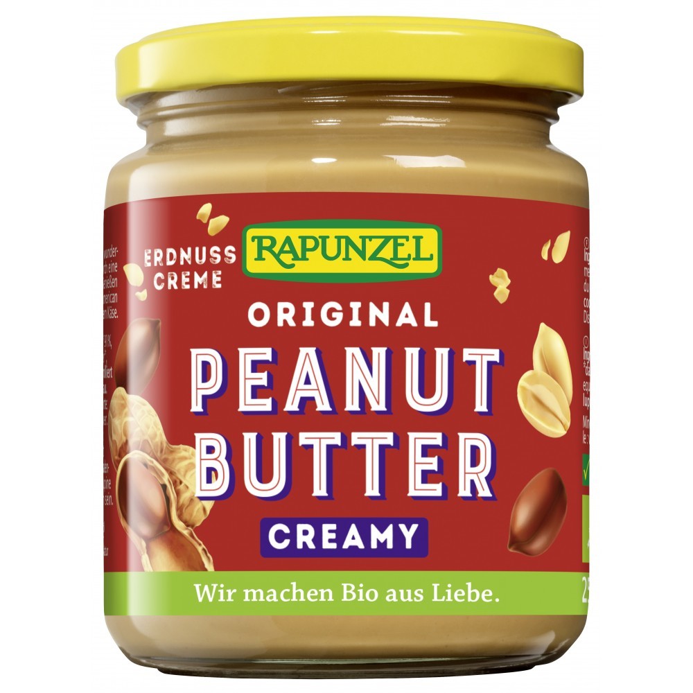 Unt de arahide cremos vegan 250g Rapunzel