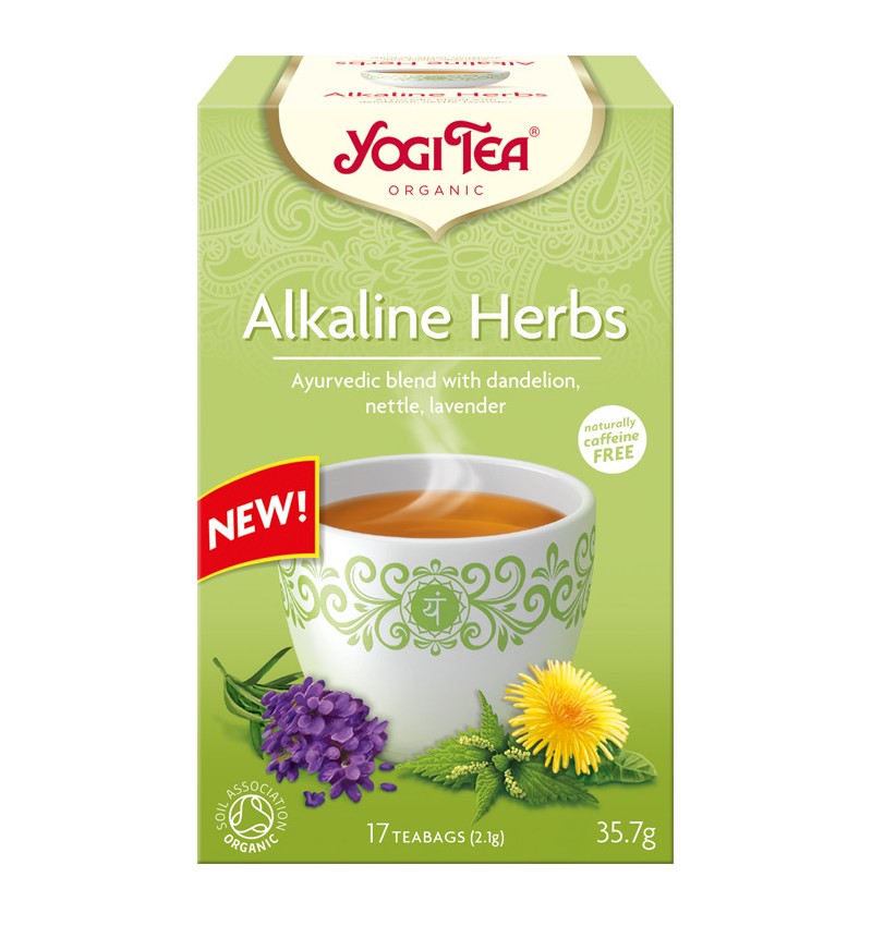 Ceai bio din plante alcaline 35,7g yogi tea 1