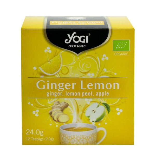  Ceai bio ghimbir, lamaie si mar, 24 g yogi tea
